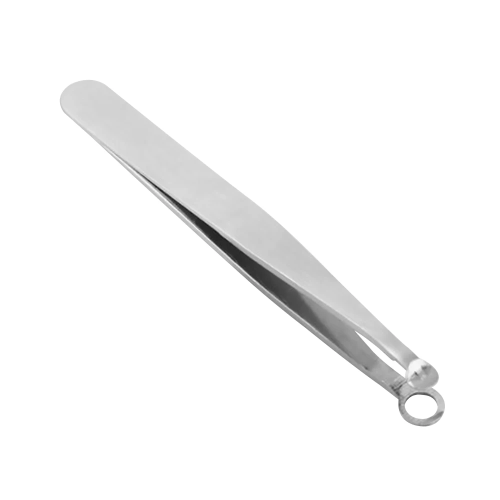 Dropshipping New Round Head Stainless Steel Nose Eyebrow Hair Beard Hair Clip Trimmer Multi-function Eyebrow Tweezers