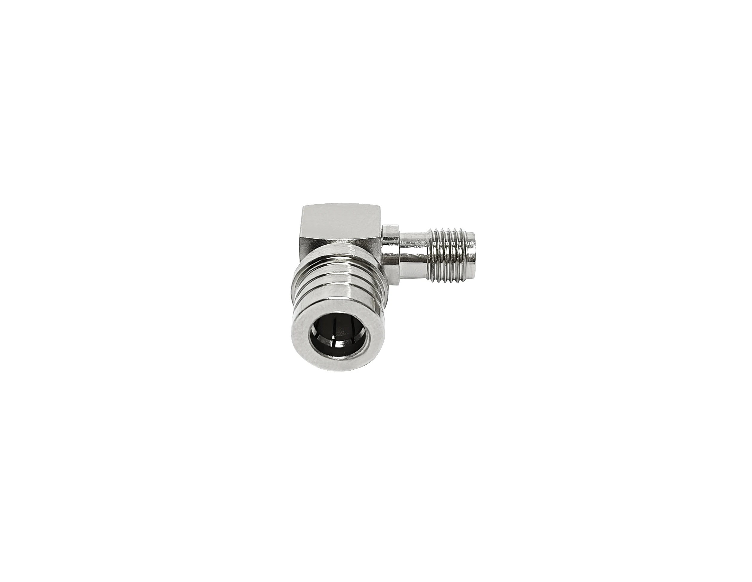 Factory Supplier RF Connector 0-18Ghz QMA Male Right Angle To SMA Connector SMA Female Connectors RA Coaxial TNC Cable Adaptor