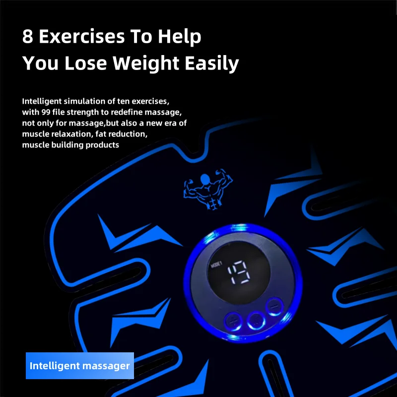 Беспроводной портативный массажер для брюшного пресса
