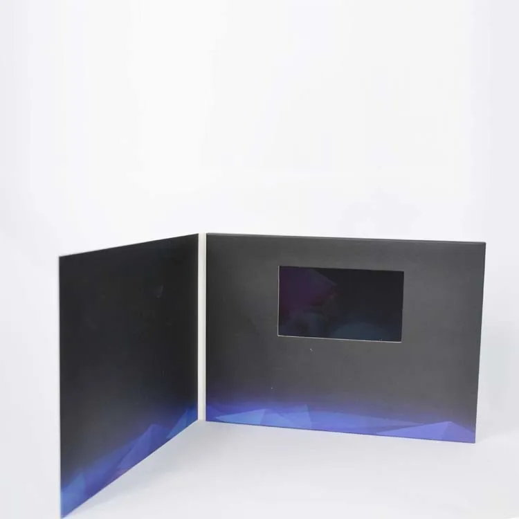  Popular design 4.3 inch lcd screen video brochure card led