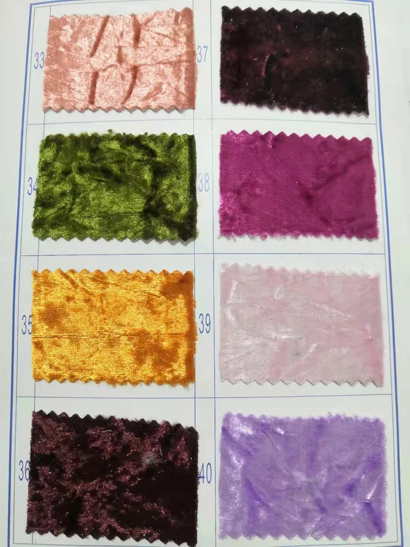 Hot sale spandex pleated ice crushed velvet fabric