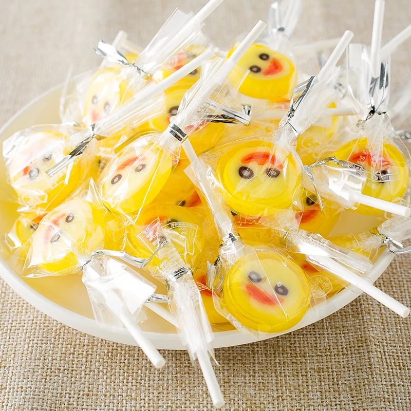 New Designed 8g Safety Paper Bom Bom Lollipop Tiger Pattern Lollipop Candy