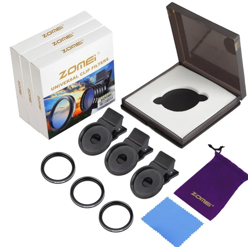 Фильтр для смартфона Zomei 3 в 1 37 мм Star + 4 + 6 + 8