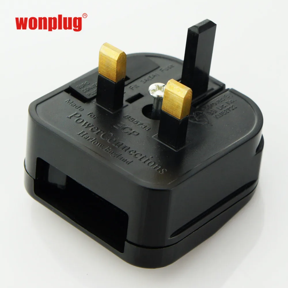 Type C EU Plug to Type G UK Socket 2 Pin EU Plug to 3 Pin UK Adapter Socket for Home, Travel, Hotel, Business Trip