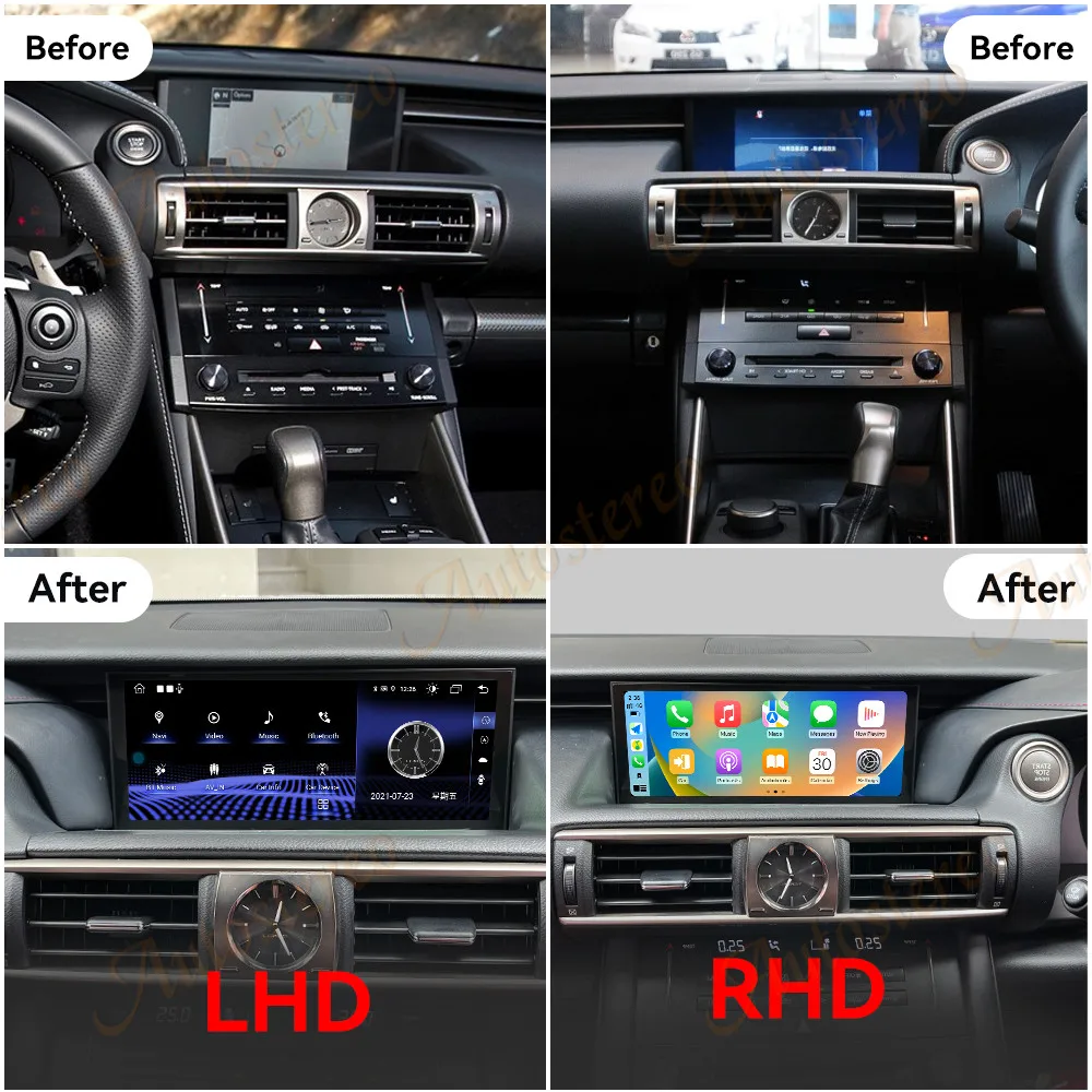 10 25 дюймов Carplay для Lexus IS RC2013-2017 автомобильное радио мультимедийное беспроводное HD сенсорный экран GPS Navig головное устройство