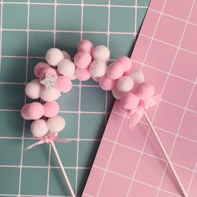 1set Balloon Garland Arch Cake Topper Set Birthday Party Decorations Baby Shower Wedding Dessert Decoration Supplies