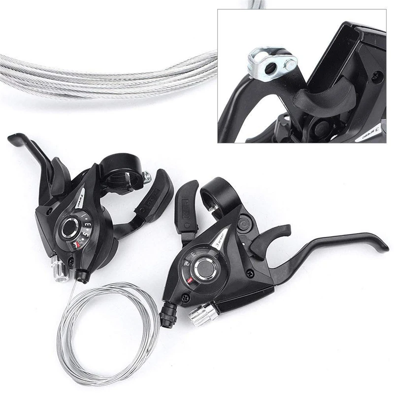 Whole Aluminum Bicycle Derailleur 8/24 9/27 7/21 Speed Front Rear Thumb Shifter for MTB Road Cycling Bike