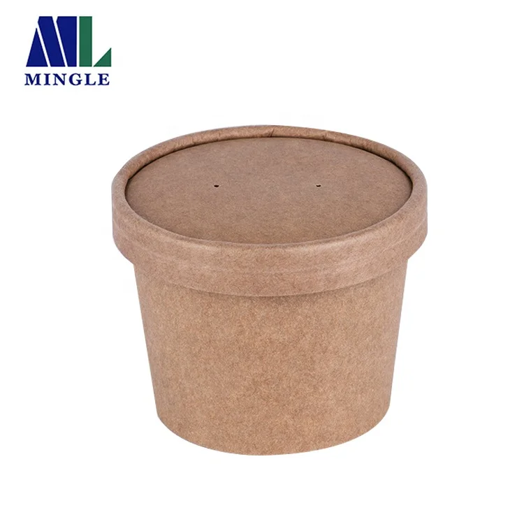 
Vasos Biodegradables Kraft Paper Soup Cup Cardboard Cups 