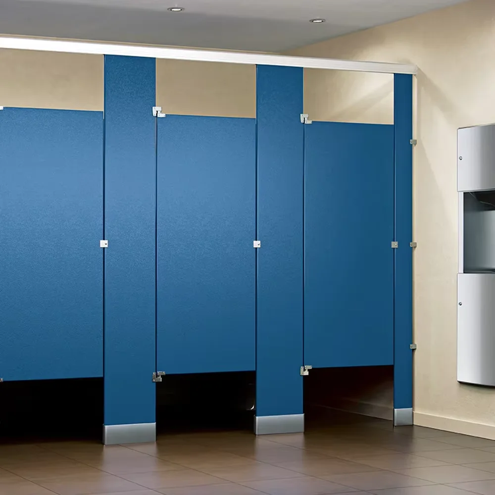 Plastic Laminate Office Toilets phenolic Compact Hpl Toilet Partitions bathroom Cubicles Toilet In Stall