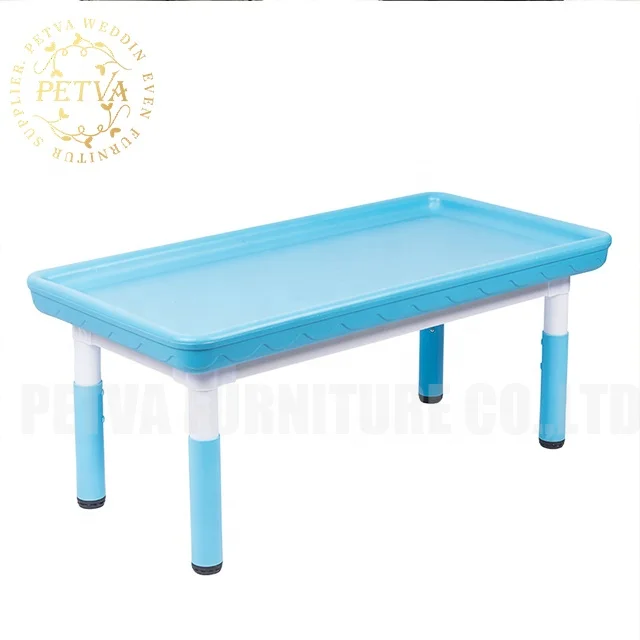 Blue 1.2M length school tables and chairs for kids children plastic table for kids