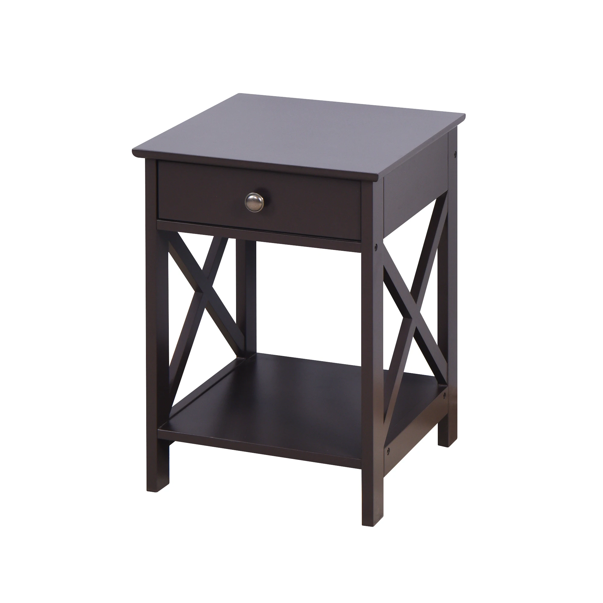 wholesale MDF design modern style corner end coffee table side table with drawer