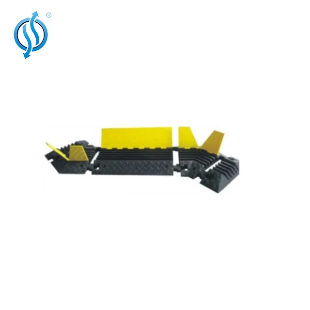 Guard Dog Polyurethane Heavy Duty Low Profile Cable Protector with ADA Compliant Ramp, Orange color