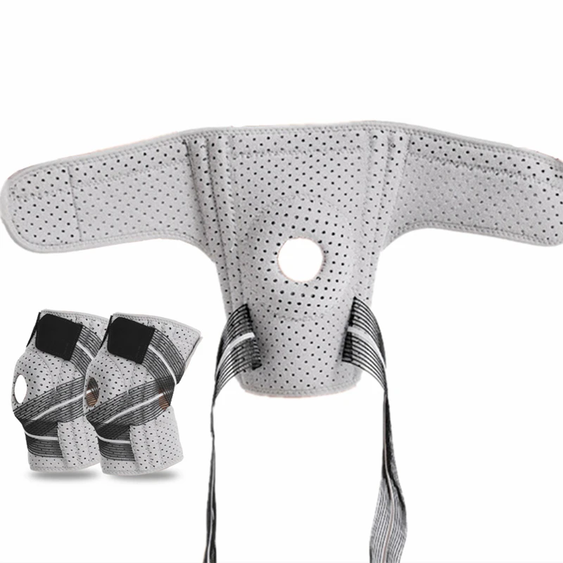 Professional knee pads Elastic adjustable knee brace fasteners patellar support Gym gray band Mountaineering knee pads