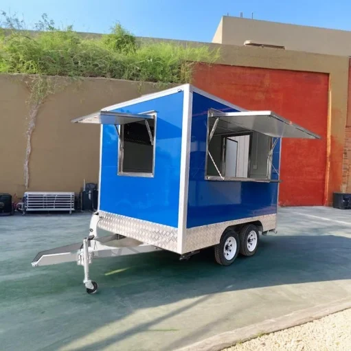 New American Standard Square Top Outdoor Ice Cream Fast Food Mobile Food Trucks