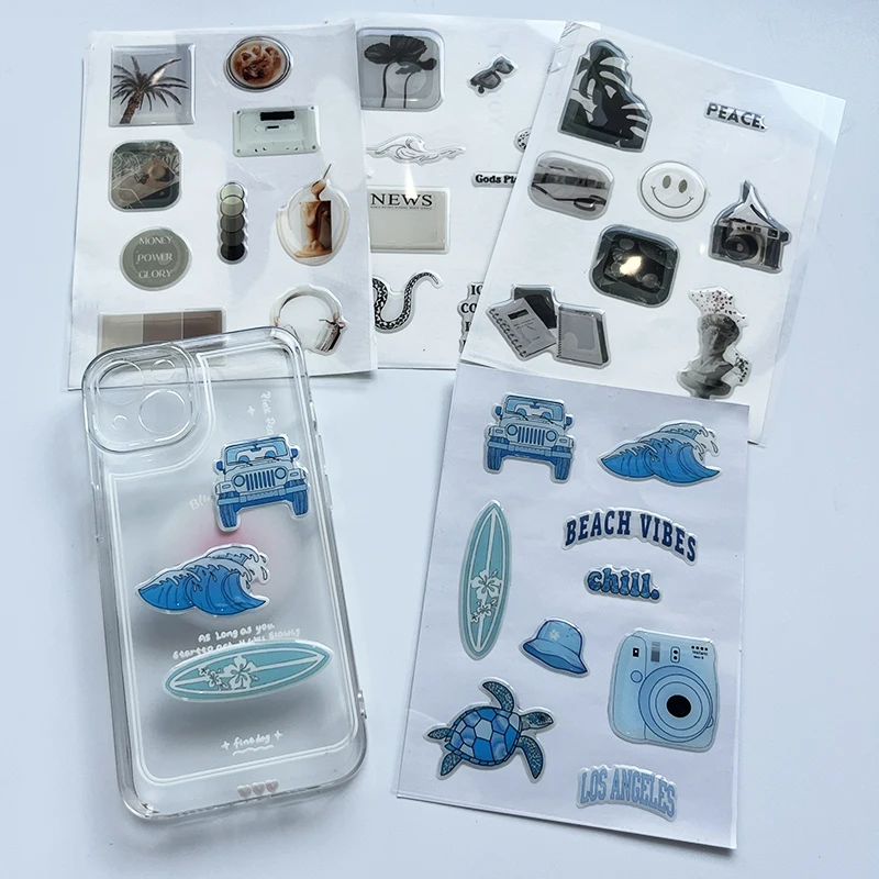 Индивидуальная печать бизнес-логотипа прозрачная эпоксидная наклейка Водонепроницаемая куполообразная Фирменная кристаллическая этикетка с