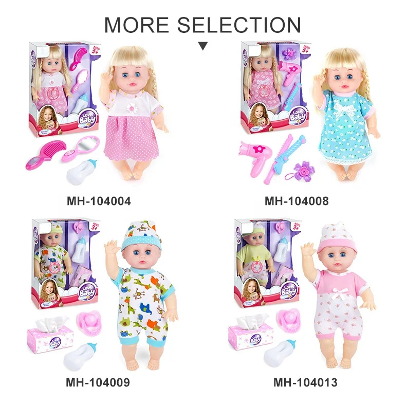 Role pretend play toys girl doll beauty play set realistic baby dolls for kids with IC function