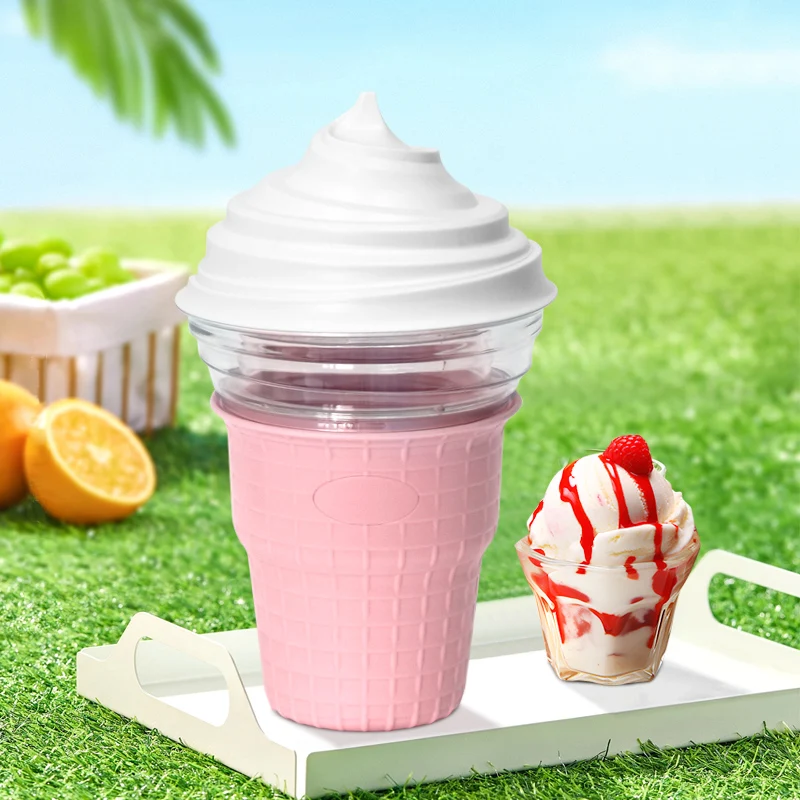 Household Children DIY Full Automatic Sorbet Fruit Dessert Yogurt Soft Ice Cream Maker