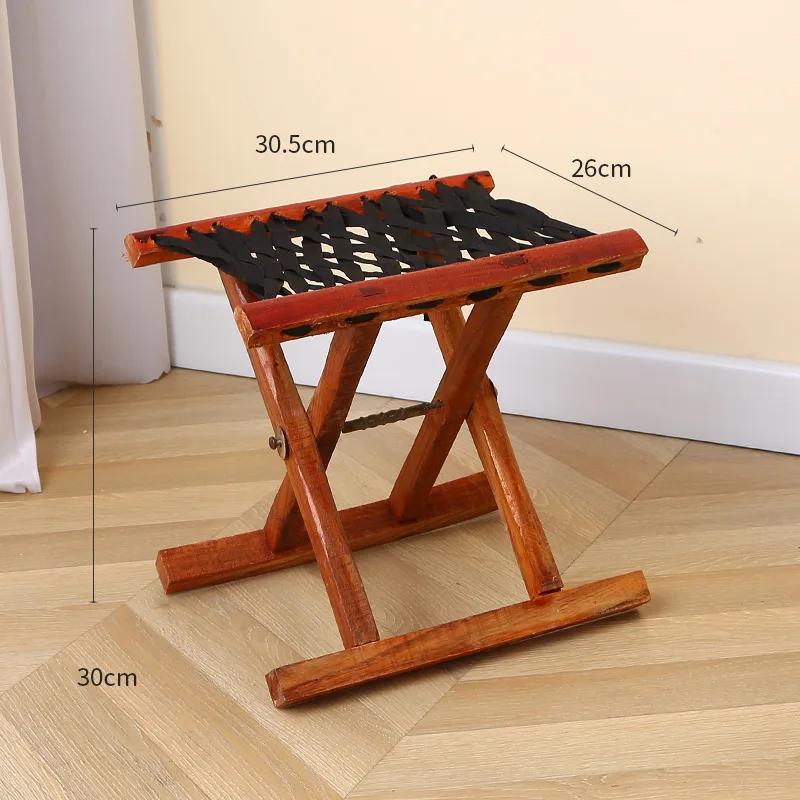 Factory directly delivery creative small mazar folding portable fishing chair solid wood small stool wooden chair