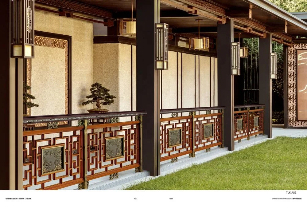 new design copper material chinese style fence design