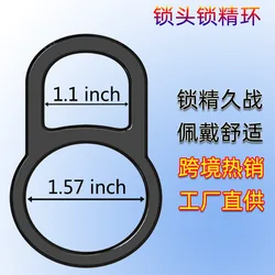 double penis ring liquid silicone lock fine couple resonance delay ring resistance ring Sex toys adult product