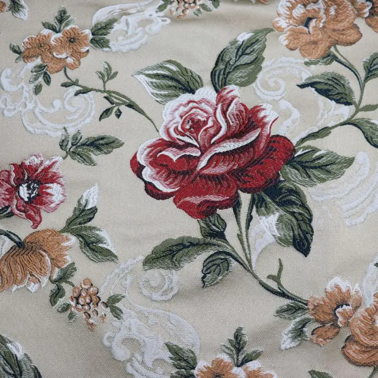 wholesale Jacquard  polyester sofa fabrics fabric for furniture textile