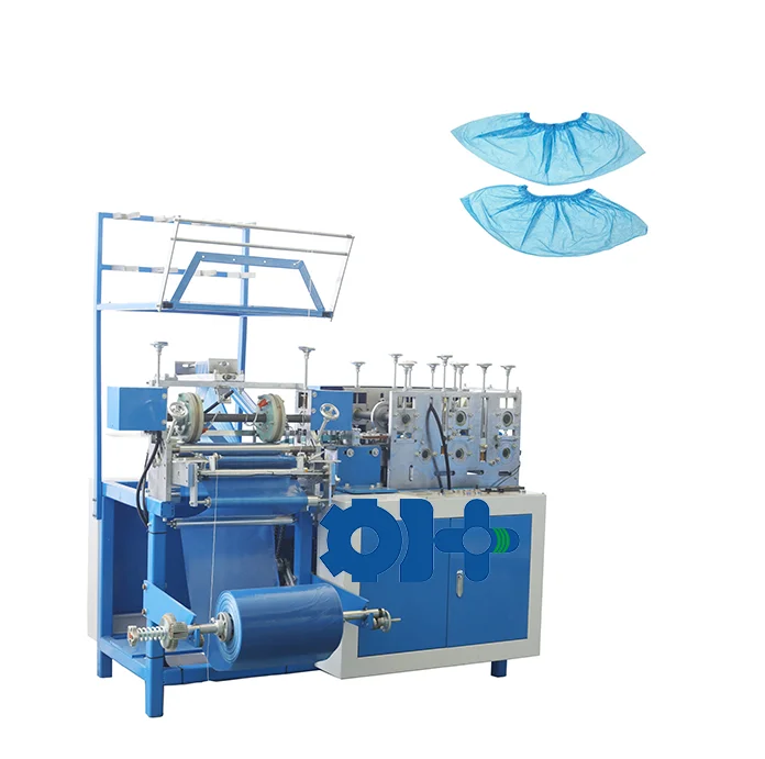 Automatic PE/CPE Shoes Cover Making Machine Disposable Pe Film Shoe Covers Hot Product 2019 with Rubberband Machine Provided 900