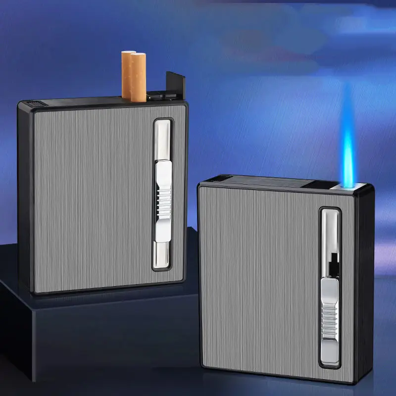 Аксессуары для курения Usb Зажигалка перезаряжаемый 20 шт. сигаретный чехол с электронной зажигалкой