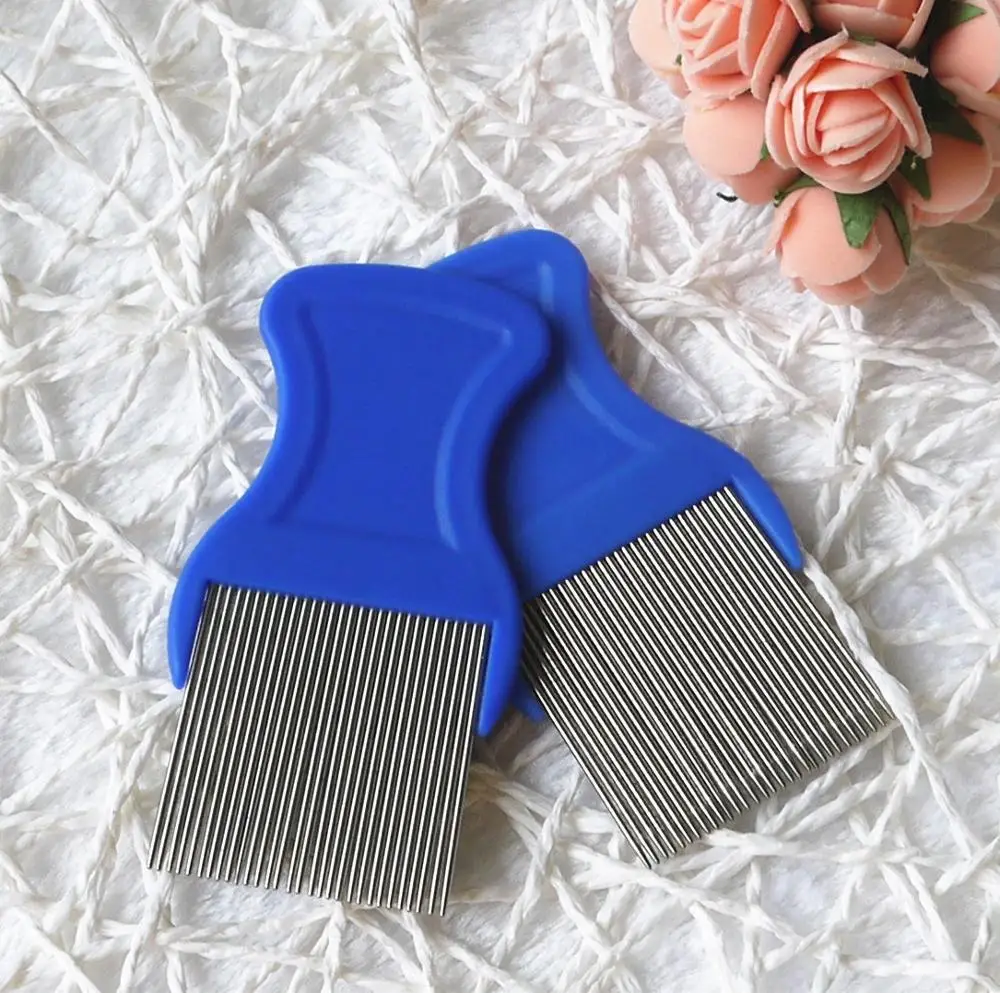 Волосы для вычесывания вшей кисти Терминатор тонкой яйцо пыли Nit и не оставляют следов из нержавеющей стали гребень блохи