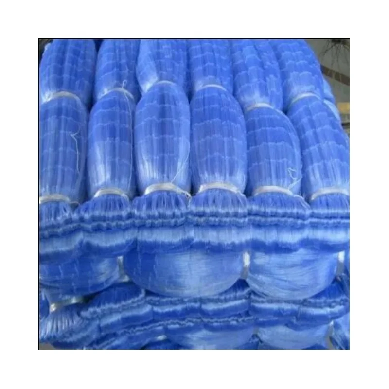 Лучшая цена высокая прочность двойной узел высокого качества синий нейлон мононити сетка