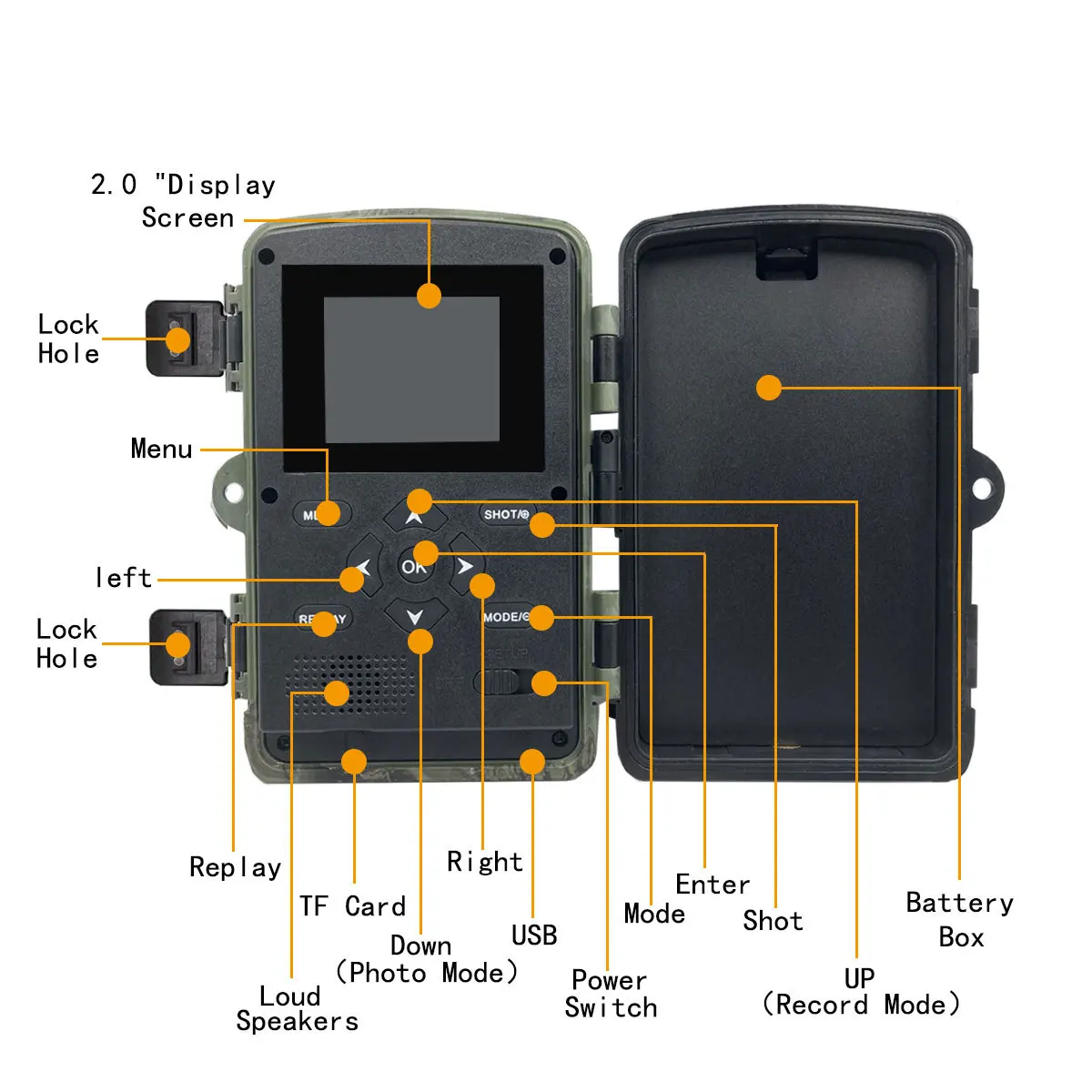 Outdoor wildlife camera night motion forest waterproof wild game trail Hunting camera