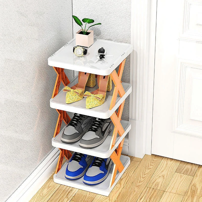 Shoe Rack Shoe Stand Space Saving Free Standing Storage Organizer for Entryway Closet Hallway Easy Assembly