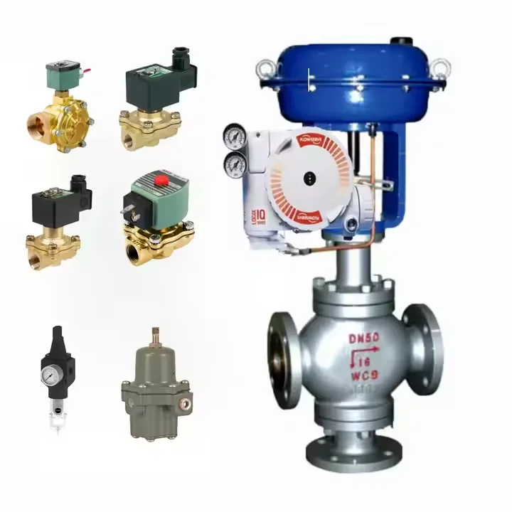 Chinese Control Valve With FLOWSERVE Digital Positioners - Logix 3200MD-10-D6-E-04-40-0G-00 and ASCO Solenoid Valve in STOCK