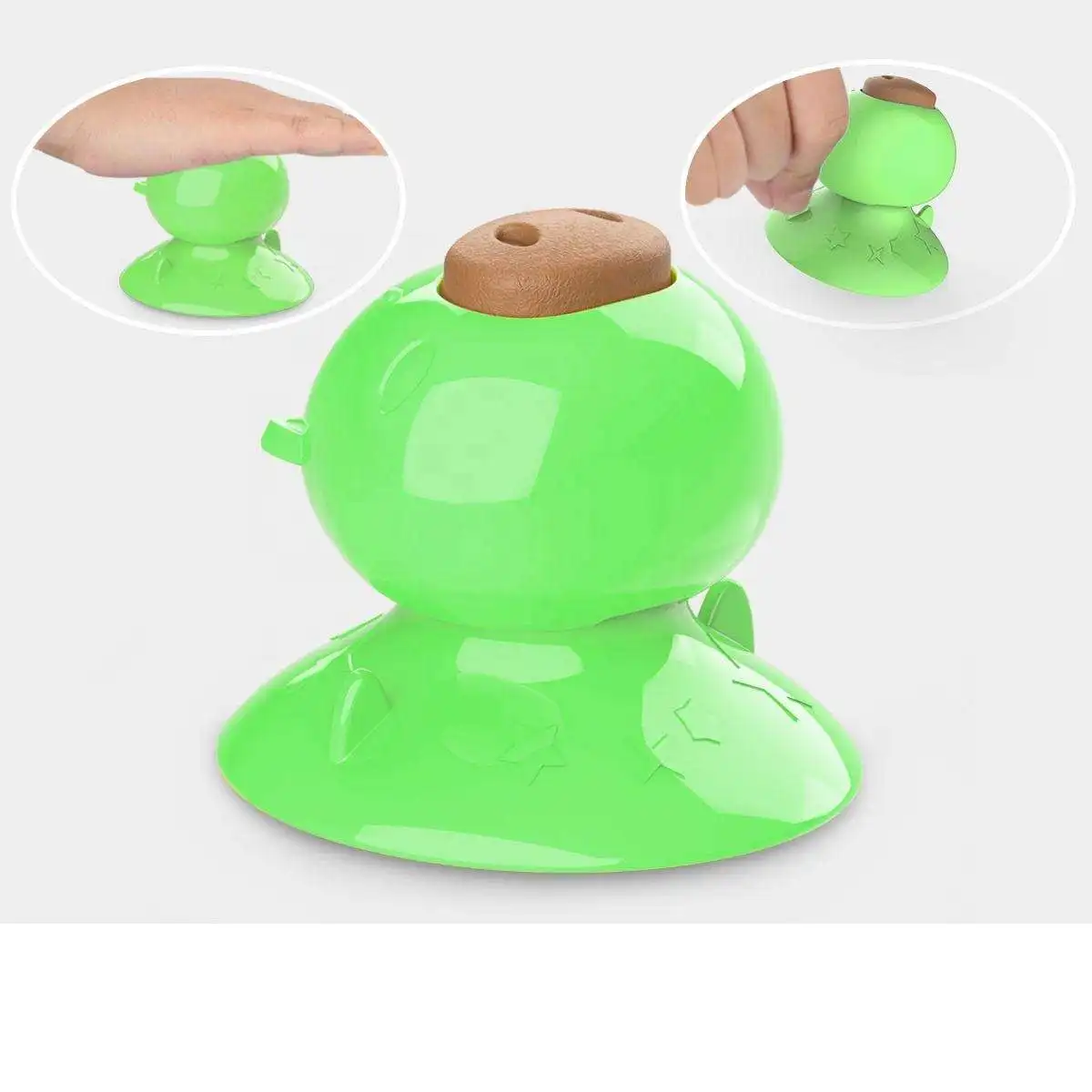 Sohpety custom pet chewing toy pig suction cup cat mint licking snack toy cat mint toy with suction cup