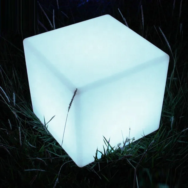 Party Plastic Led Glow LOUNGE CHAIR Cube Furniture