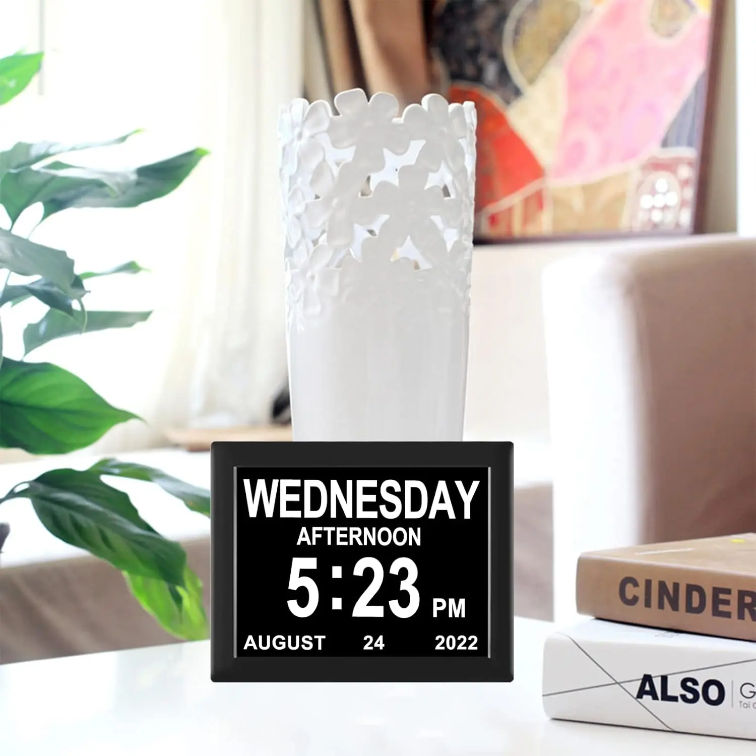 Digital Calendar Clock Date and Time Day of The WeekAuto Dimming for Seniors Dementia Elderly Patients