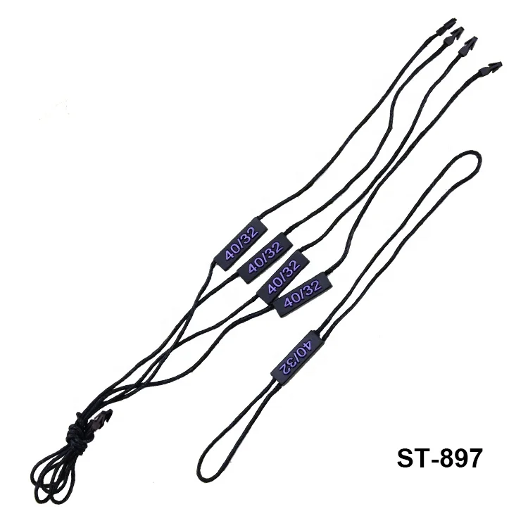 Custom eco-friendly seal tag low price good quality plastic tag with nylon rope