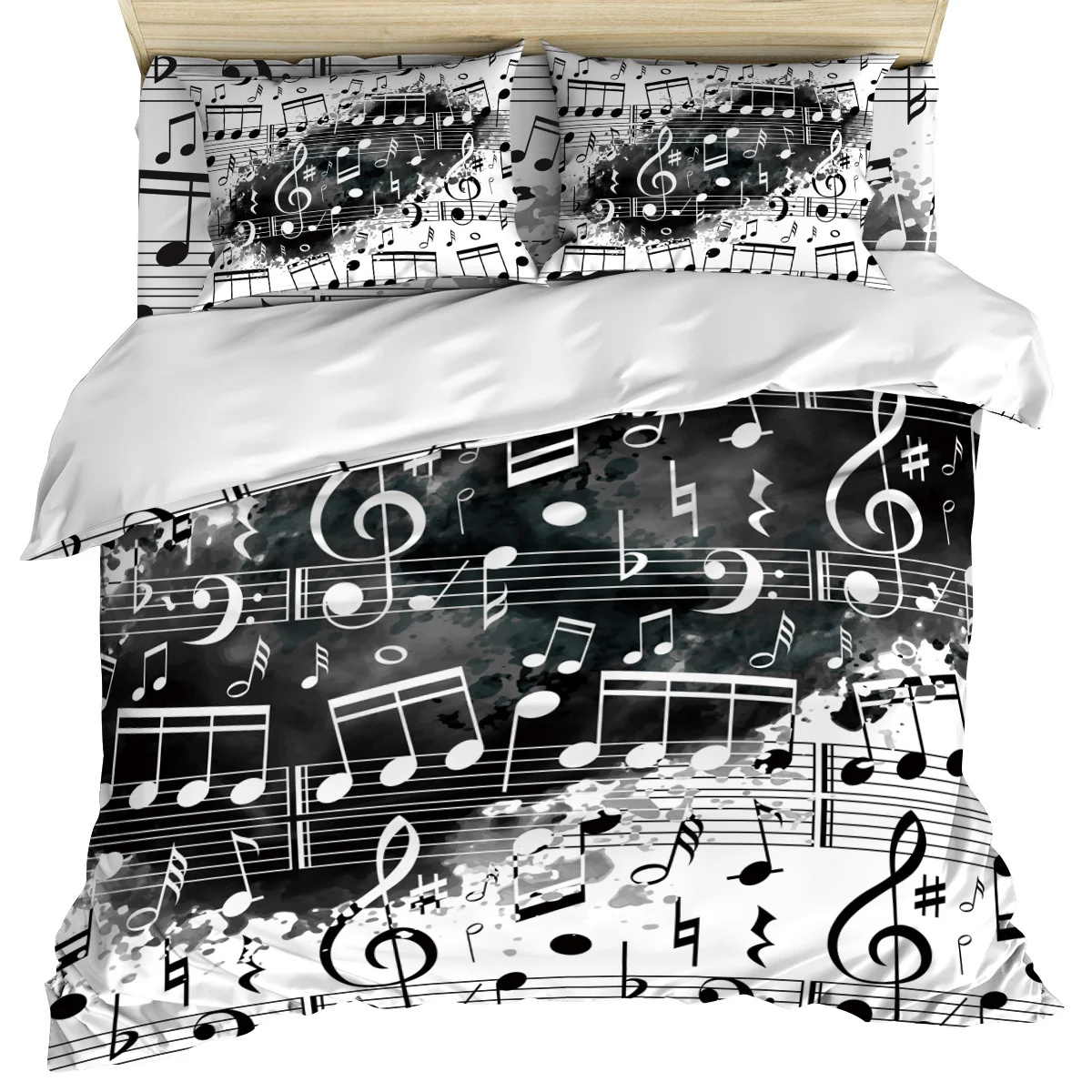 International Size Floral Printed Custom logo Comforter Bed Cover Set