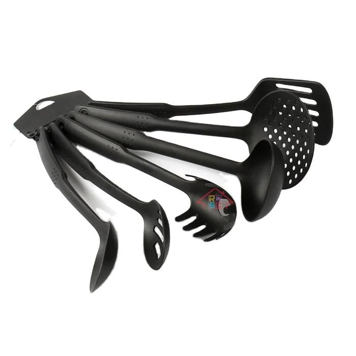 
NBRSC 6 Piece promotion cheap heat resistant plastic Nylon Cooking Utensil Set 