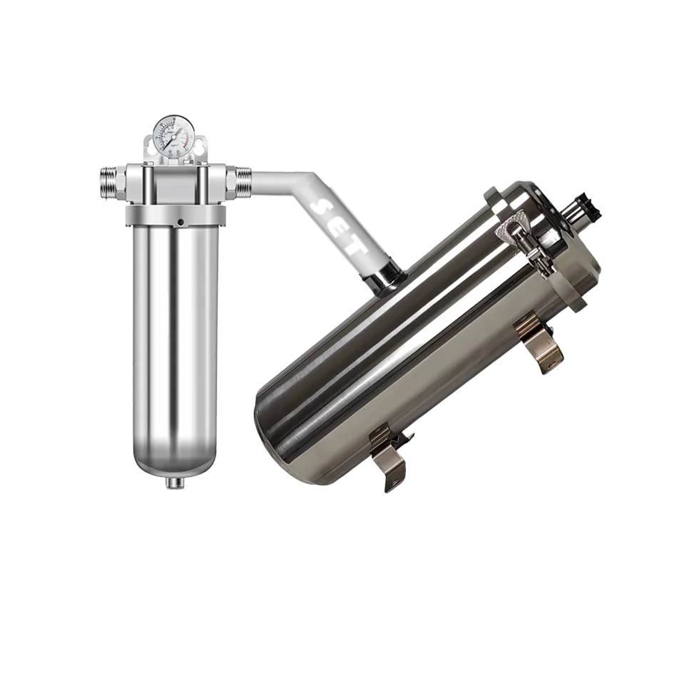 Combined Stainless Steel Water Purifier Ultrafiltration + Front Purifier for Large Flow Urgent Commercial Use for Households RVs