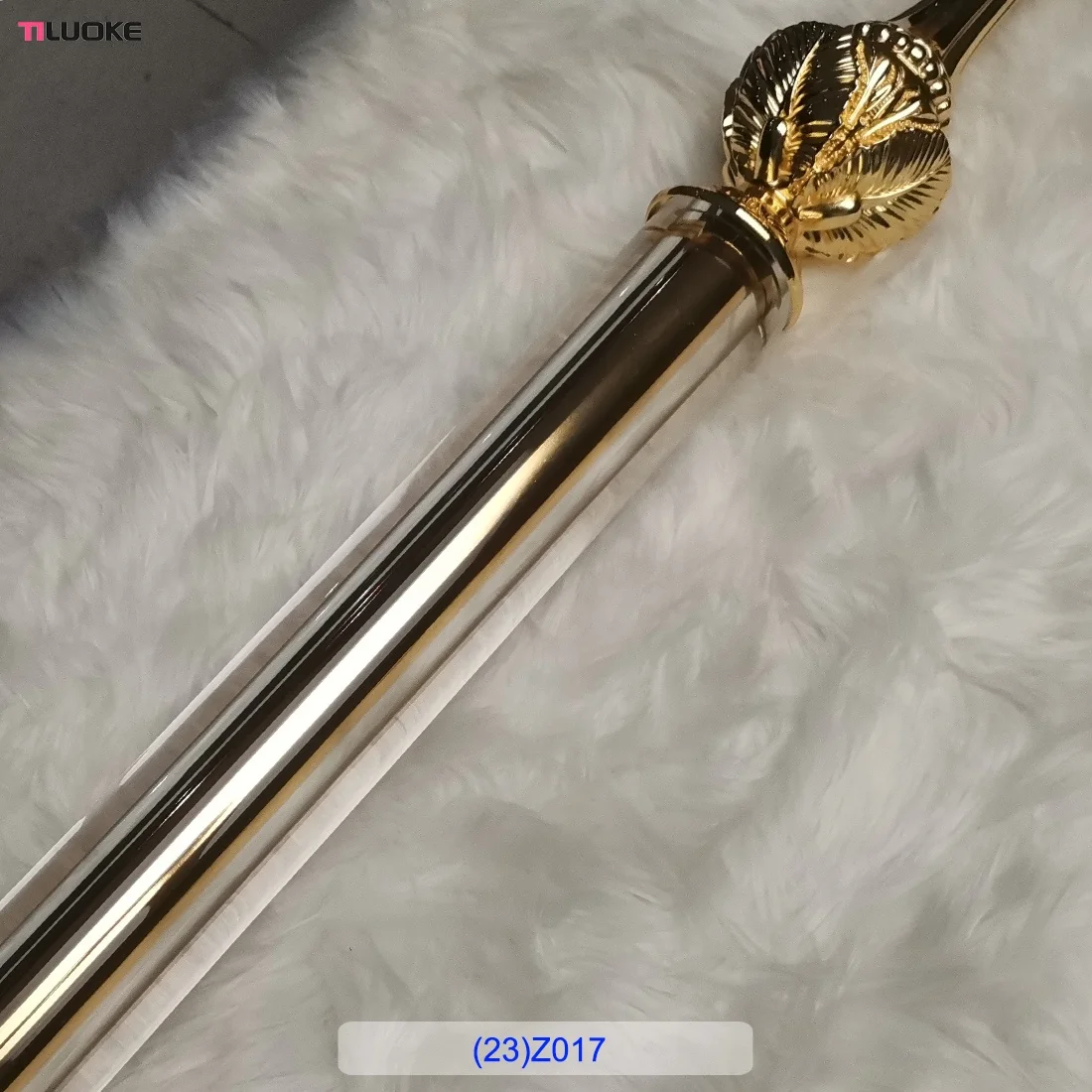 Luxury design terrace column decorative crystal pillar glass stair railing post