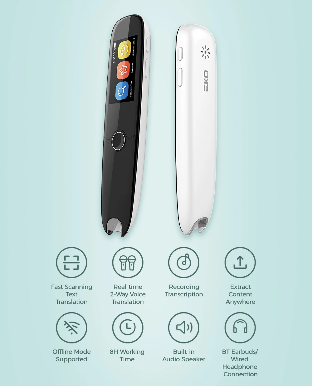 Amazon Type-c Charger Translation Pen Silicon Smart Voice Pen Translator