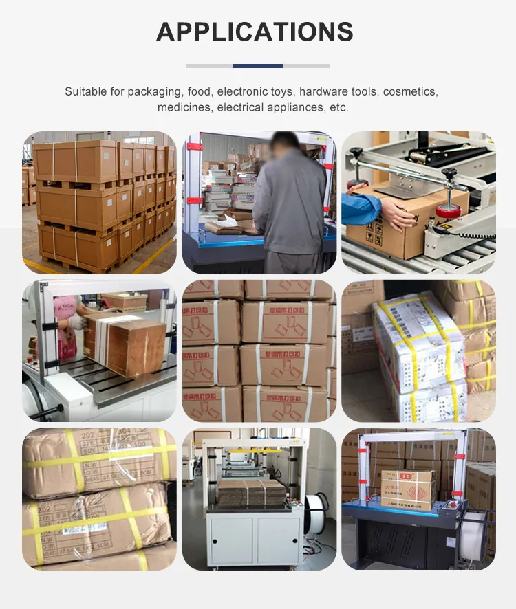 Wholesale Carton Box Packing Strap Binding Manufacturer Supplier Tabletop Pp Automatic Pallet Strapping Machine