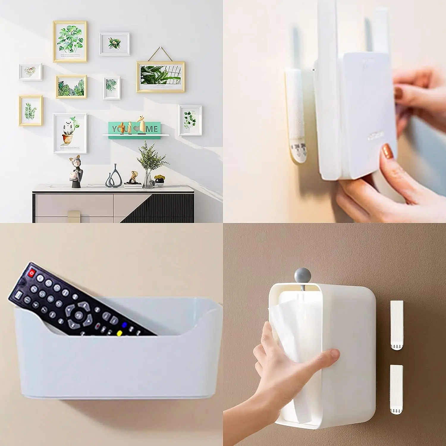 EONBON Picture Hanging Strips, No Tools Wire Hooks And Utility Hooks, Picture Hanging Strips Damage-Free Frame&Picture H