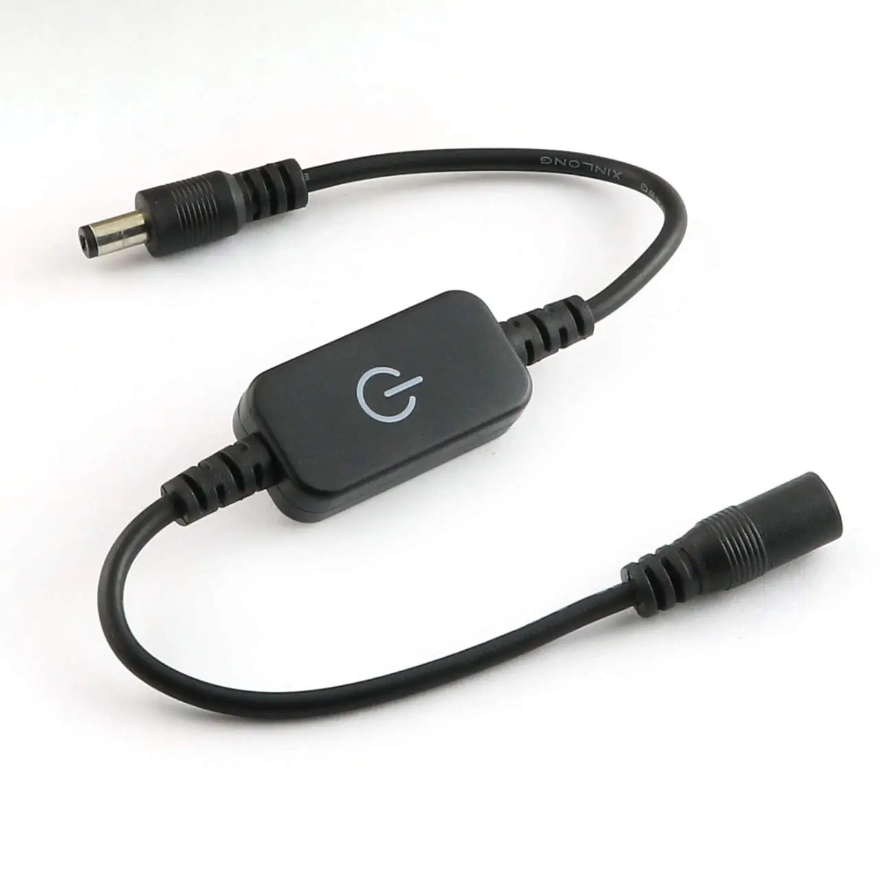 eSann LED Dimmer,LED Single Color Dimmer Controller DC 12V,Black DC Mini LED Dimmer Touch Switch