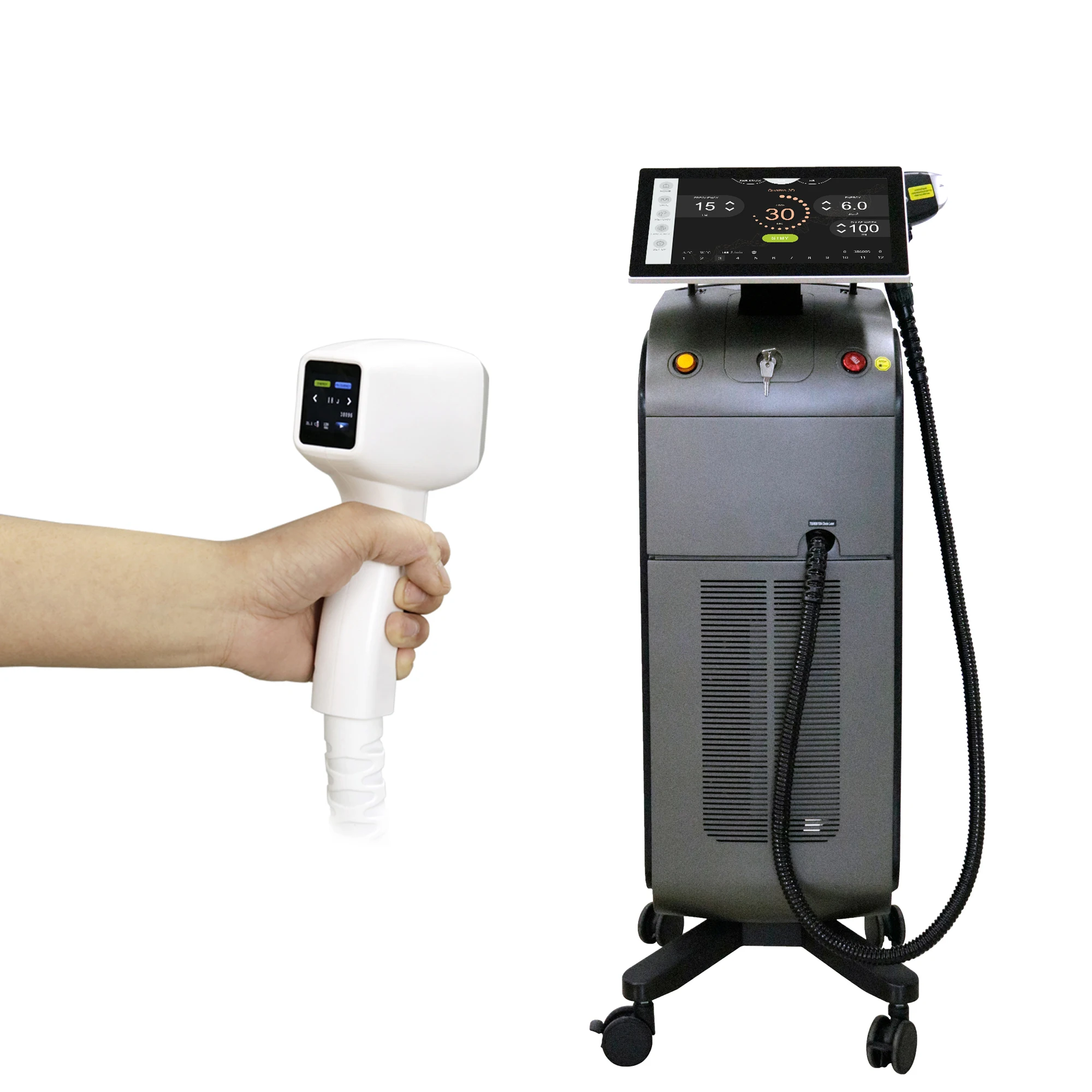 KM aesthetic medicine 755nm 808nm 1064nm laser hair 808 machine 755/808/1064nm diode laser hair removal laser titanium