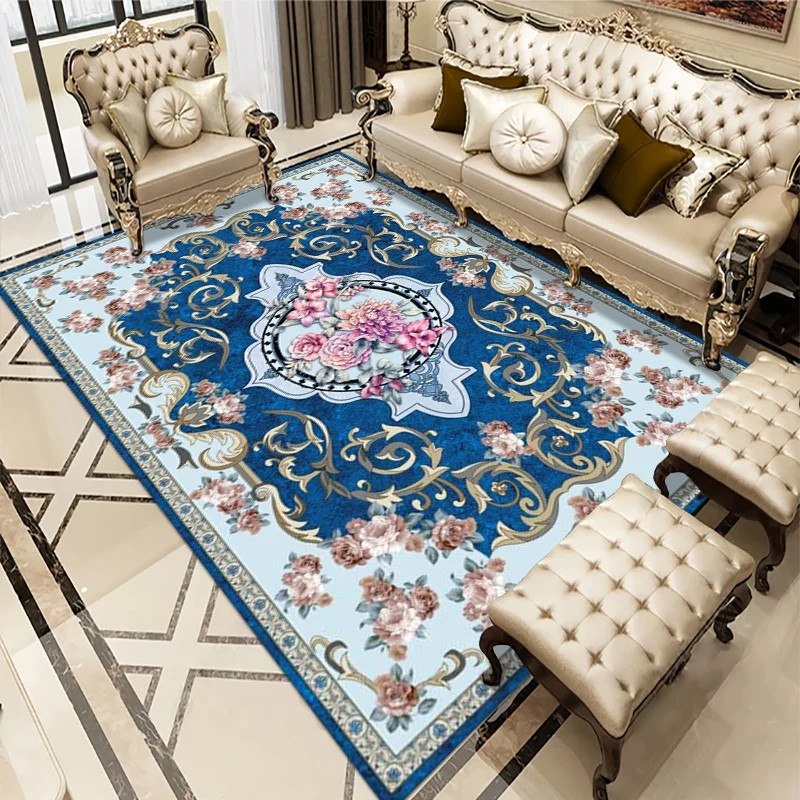 Luxury Persian Plush Area Rugs Prayer Mat Rugs Living Room Large Rugs Tapete Handtufted Carpet for sale