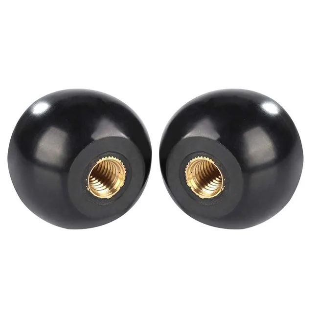 Ball Shaped Knob with M12 Female Thread Copper Nut for Machine Tools