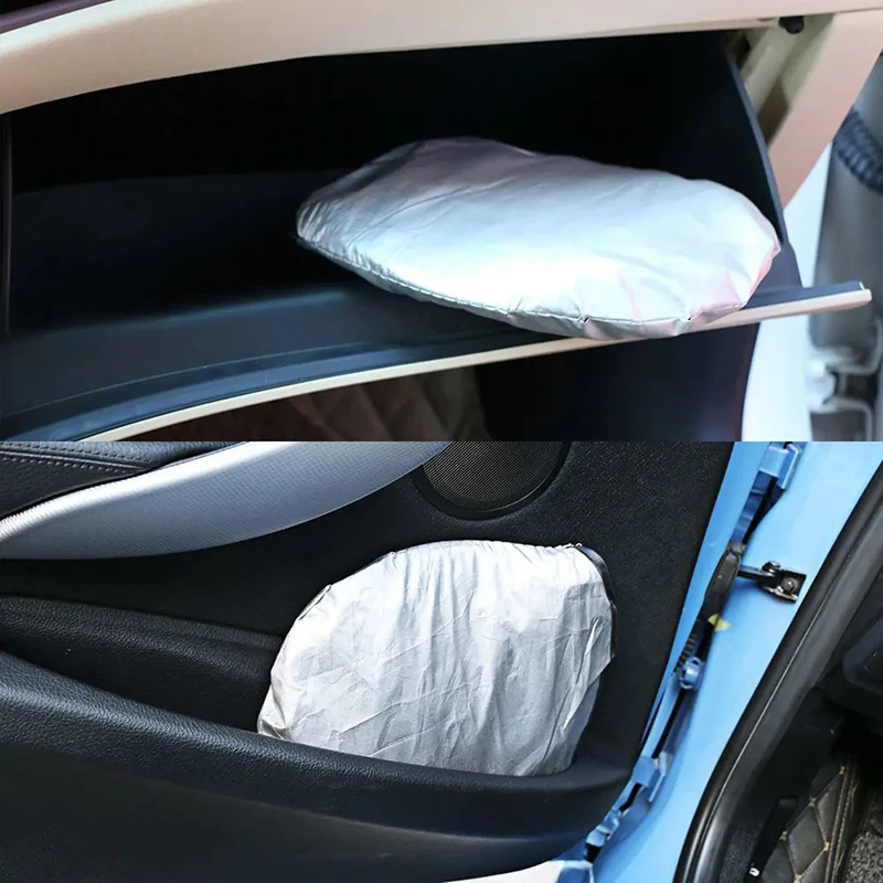Wholesale Polyester Double Circle Car Front Windscreen Sun shade Screen Sunshades Customized LOGO