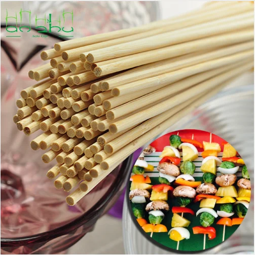 12 Inch Bamboo Wooden Skewers For Shish Kabob Grilling Fruits Appetizers and Cocktails