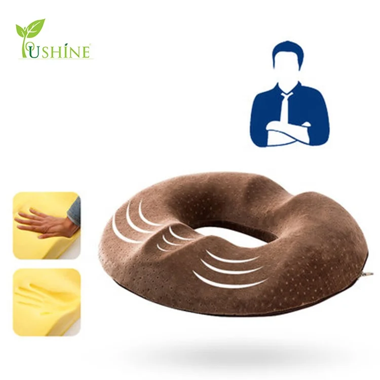 Best Selling Comfort Memory Foam Donut Blood Circulation Hemorrhoid Seat Cushion